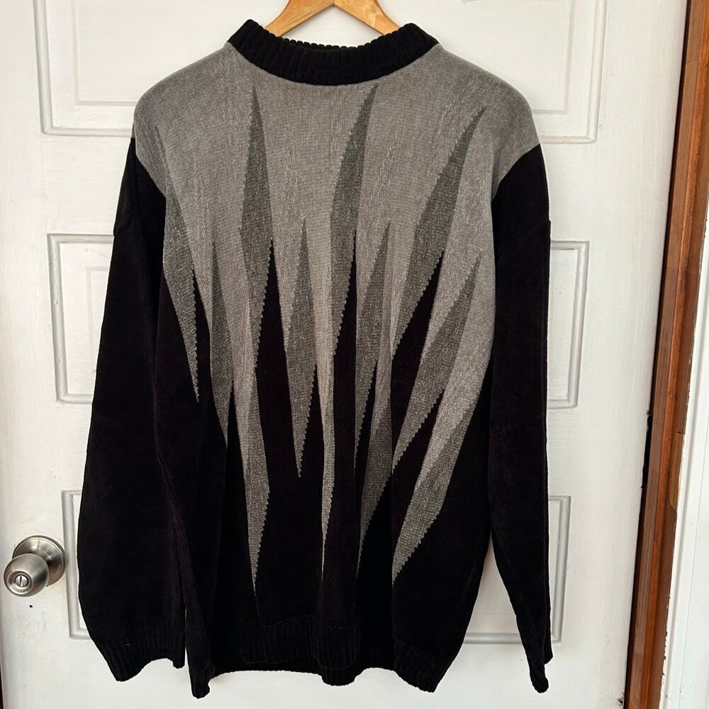 Bergati Men's 80s 90s Vintage Coogi Style Sweater Large Excellent Condition